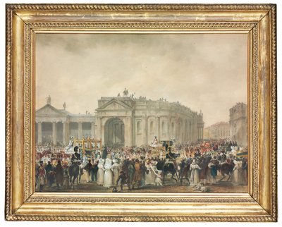 Kuningas Yrjö IV College Greenissä, Dublinissa tekijältä William Turner de Lond