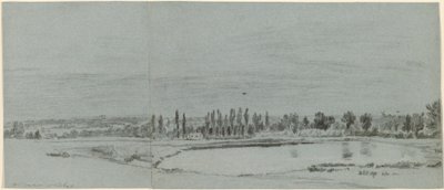 Laaja maisema lampineen tekijältä William Turner of Oxford