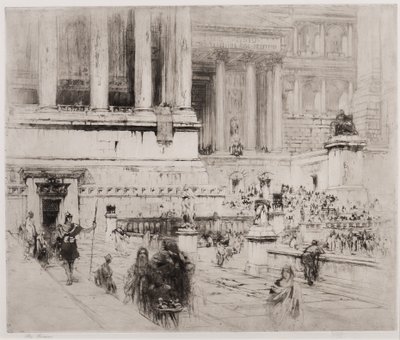 The Forum (etsaus ja akvatinta) tekijältä William Walcot