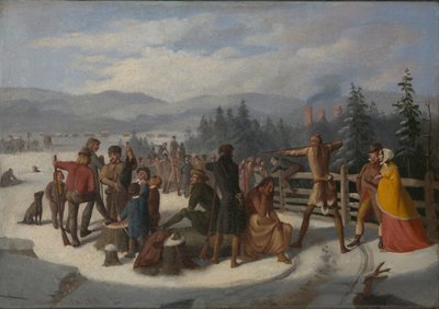 Kohtauksia Cooperin Pioneereista, Peerslayer at the Shooting Match (Peerslayer at the Shooting Match) tekijältä William Walcutt