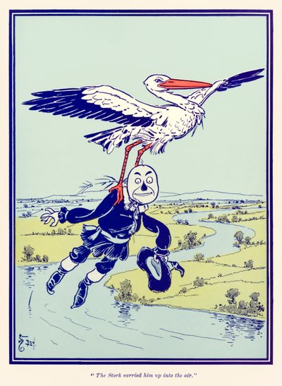 ?Haikara kantoi hänet ilmaan.? The Wonderful Wizard of Oz? kirjoittanut L. Frank Baum tekijältä William Wallace Denslow