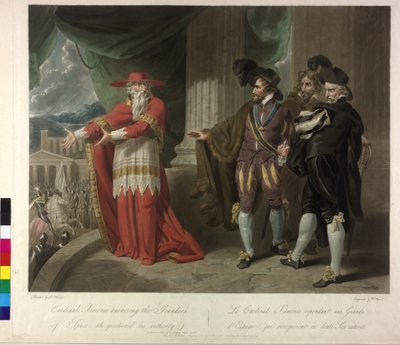 Kardinaali Ximenes vastaamassa Espanjan suurille miehille tekijältä William Ward
