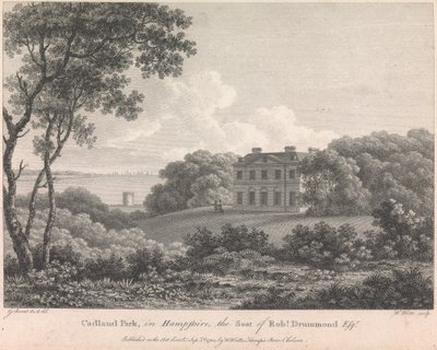 Cadland Park, Hampshire, Robert Drummondin kotipaikka, Esquire (julkaisija W. Watts); sivu 56 (Nide 1) tekijältä William Watts