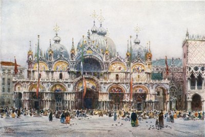 Venetsia. Pyhän Markuksen (väri litho) tekijältä William Wiehe Collins