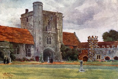 Winchester, St. Cross (väri litho) tekijältä William Wiehe Collins