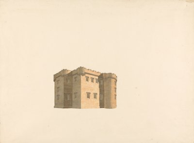 Cluny Castle, Aberdeenshire, Skotlanti: Perspektiivi tekijältä William Wilkins