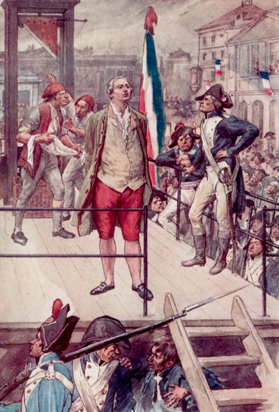 Kuningas Ludvig XVI:n teloitus tekijältä William after Rainey