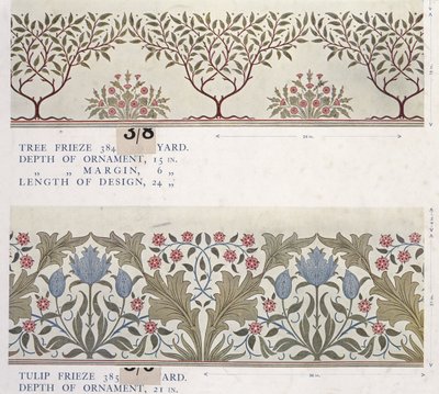 Tapettinäytekirja, ennen vuotta 1917 (painettu) tekijältä William and Company Morris