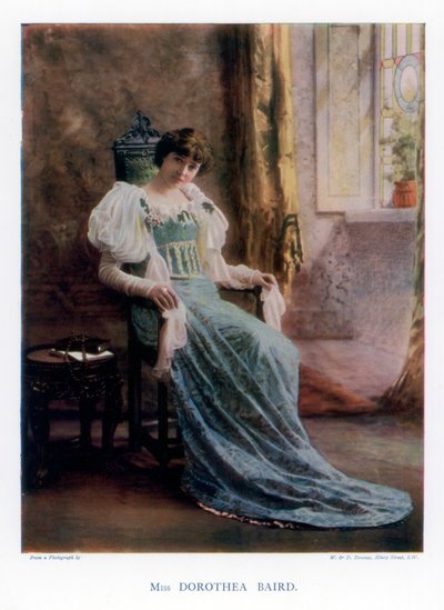 Dorothea Baird, englantilainen näyttelijä- ja elokuvanäyttelijä, 1901. tekijältä William and Daniel Downey