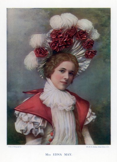 Edna May, yhdysvaltalainen näyttelijä ja laulaja, 1901. tekijältä William and Daniel Downey