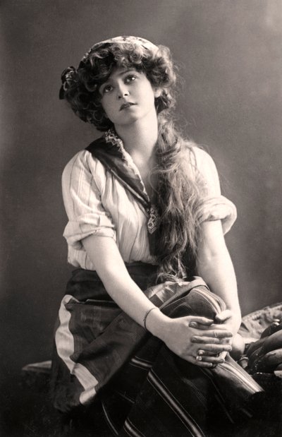 Gabrielle Ray 1883-1973, englantilainen näyttelijä, 1900-luvun alku. tekijältä William and Daniel Downey