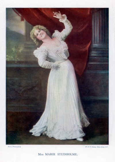 Marie Studholme, englantilainen teatterinäyttelijä, 1901. tekijältä William and Daniel Downey