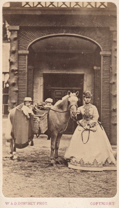 Prinsessa Alexandra prinssi Albert Victorin ja prinssi Georgen kanssa tekijältä William and Daniel Downey
