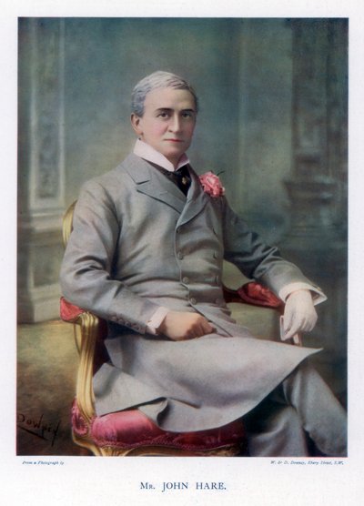 Sir John Hare, englantilainen näyttelijä ja Garrick Theatren johtaja, 1901. tekijältä William and Daniel Downey