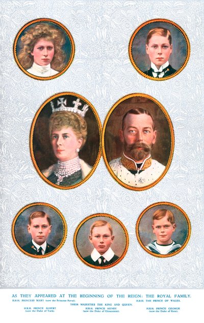 Kuninkaallinen perhe, vuodelta 1935 tekijältä William and Daniel Downey