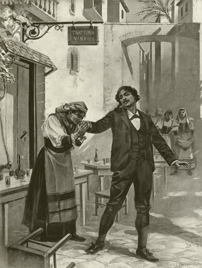 Cavalleria Rusticana, kohtaus xi (syväpaino) tekijältä William de Leftwich Dodge