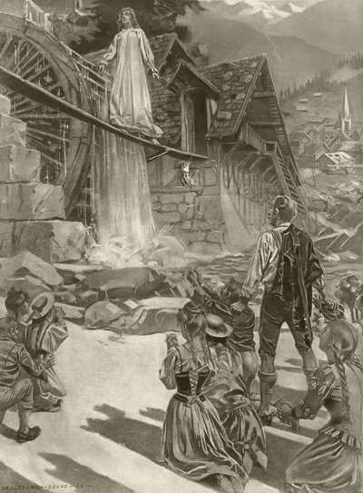 La Sonnambula, näytös III kohtaus ii (syväpaino) tekijältä William de Leftwich Dodge