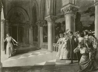 Lucia di Lammermoor, näytös III kohtaus vi (syväpaino) tekijältä William de Leftwich Dodge