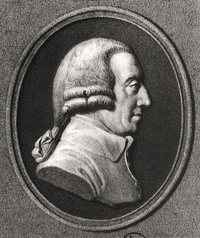 Muotokuva Adam Smithin (1723-90) medaljongista tekijältä William the Younger Holl