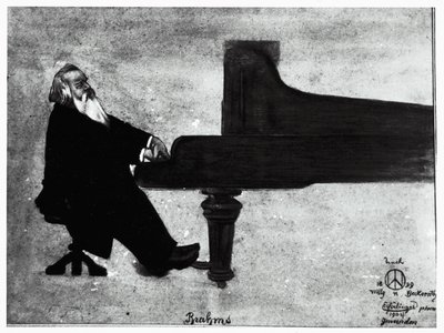 Saksalainen säveltäjä Johannes Brahms (Hamburg tekijältä Willy von Beckerath