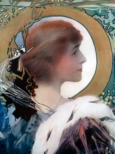 Rouva Brown Potter, yhdysvaltalainen näyttelijä, 1902. tekijältä Window and Grove