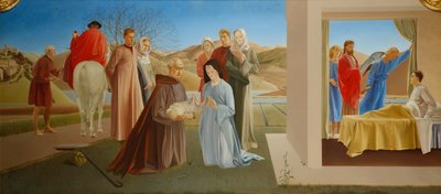 Triptyykki - Saint Martin of Tours tekijältä Winifred Knights