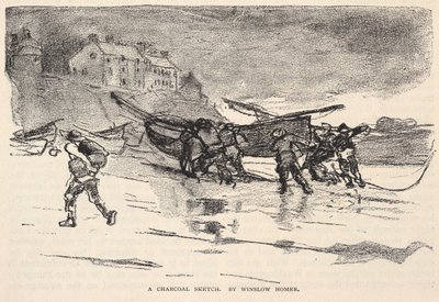 A Charcoal Sketch, The Century Magazine, marraskuu 1883. tekijältä Winslow Homer