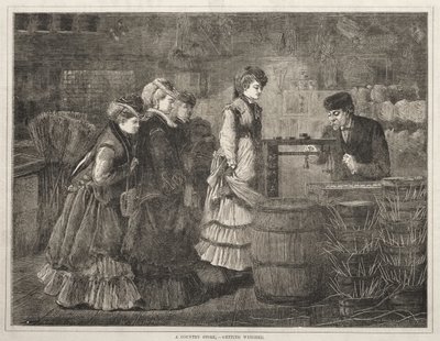Maalaiskauppa, punnitus tekijältä Winslow Homer