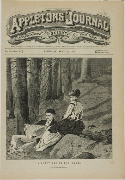 Hiljainen päivä metsässä tekijältä Winslow Homer