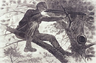 Tarkka-ampuja sulkupiirin palveluksessa tekijältä Winslow Homer