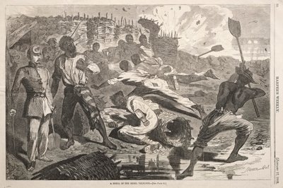 Shell in the Rebel Treches, 1863. tekijältä Winslow Homer