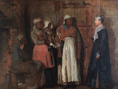 Vanhan emännän vierailu tekijältä Winslow Homer