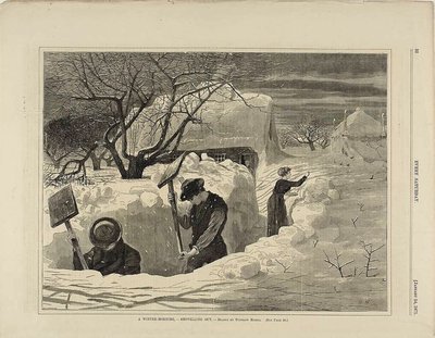 Talviaamu lapioimassa tekijältä Winslow Homer
