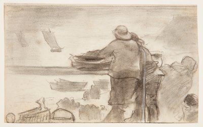 Ranta veneillä ja ihmisillä, Cullercoats, Englanti tekijältä Winslow Homer