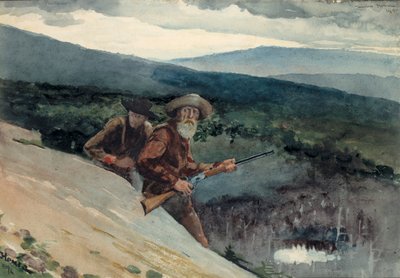 Bear Hunting, Prospect Rock, 1892. tekijältä Winslow Homer