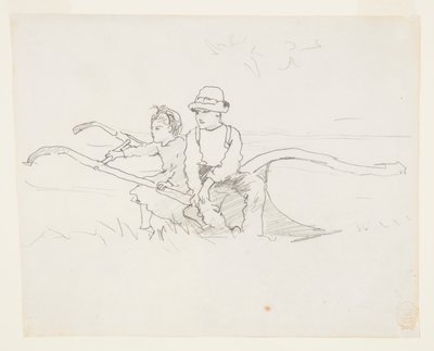 Poika ja tyttö auralla tekijältä Winslow Homer