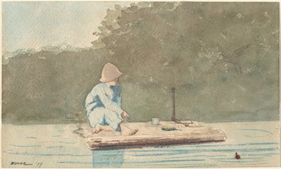Poika lautalla, 1879. tekijältä Winslow Homer