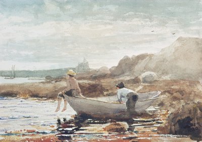 Boys on the Beach (akvarelli paperille) tekijältä Winslow Homer