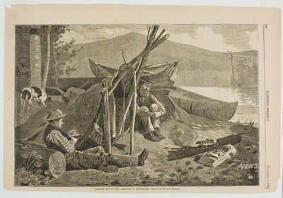 Telttailu Adirondack-vuorilla tekijältä Winslow Homer