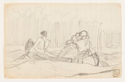 Kanootti kolmen miehen kanssa tekijältä Winslow Homer
