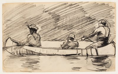 Kanootti kolmen miehen kanssa tekijältä Winslow Homer