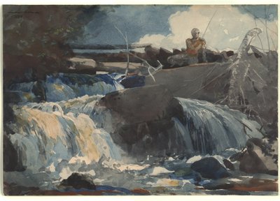 Casting in the Falls tekijältä Winslow Homer