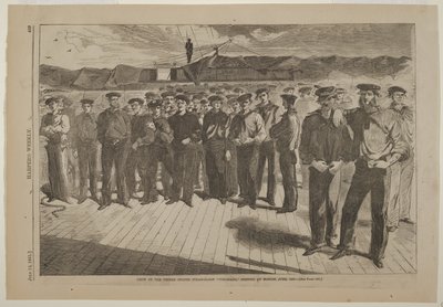 Yhdysvaltalaisen höyrysluuppi Coloradon miehistö, pestattu Bostonissa kesäkuussa 1861 tekijältä Winslow Homer