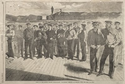 Yhdysvaltain höyrysloopin ”Colorado” miehistö,  lähetetty Bostonista kesäkuussa 1861 tekijältä Winslow Homer
