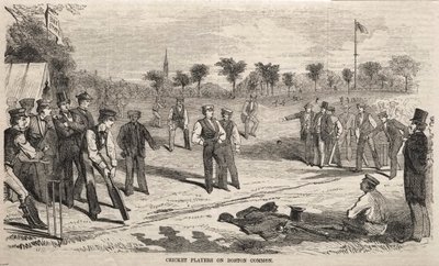 Krikettipelaajat Boston Commonissa, 1859. tekijältä Winslow Homer