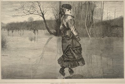 Cutting a Figure, alkaen Every Saturday, 4. helmikuuta 1871 tekijältä Winslow Homer