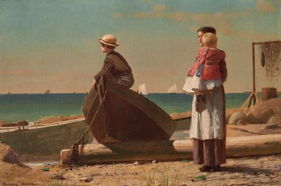Isä tulee!, 1873. tekijältä Winslow Homer