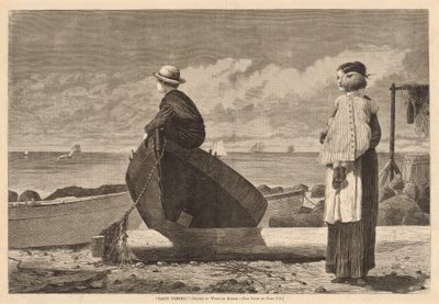 Isä tulee!, julkaistu 1873. tekijältä Winslow Homer