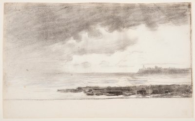 Piirros, Cullercoatsin lahti, Englanti, 1881. tekijältä Winslow Homer