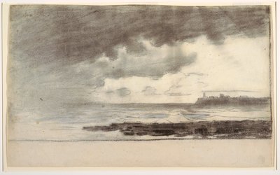 Piirros, Cullercoatsin lahti, Englanti, 1881. tekijältä Winslow Homer
